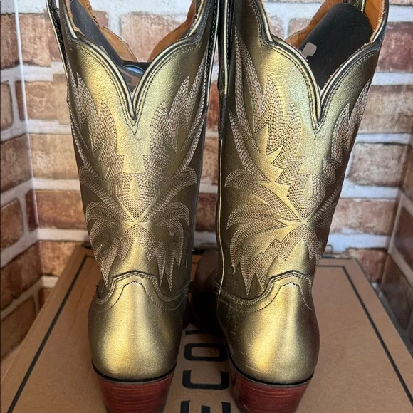 Tecovas Sadie Olive Cowboy Boots 8.5 - Picture 3 of 8